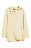 Jacquemus La Chemise Pablo Shirt In Pale Yellow