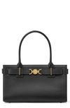 Versace Medusa '95 Croc-effect Tote Bag In 1b00v-black- Gold