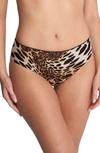 Natori Women's Riviera Reversible Bikini Bottom In Luxe Leopard,black