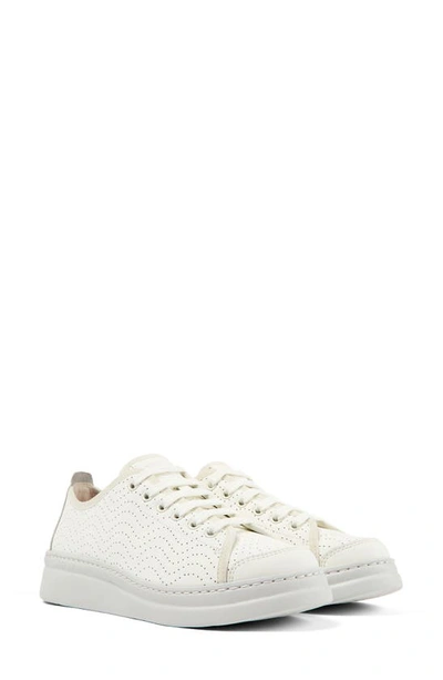 Camper Runner Up Perforated Sneaker In White Natural