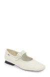 Camper Casi Myra Leather Ballerina Shoes In White