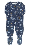 RUGGEDBUTTS RUGGEDBUTTS OUT OF THIS WORLD FITTED ONE-PIECE FOOTIE PAJAMAS