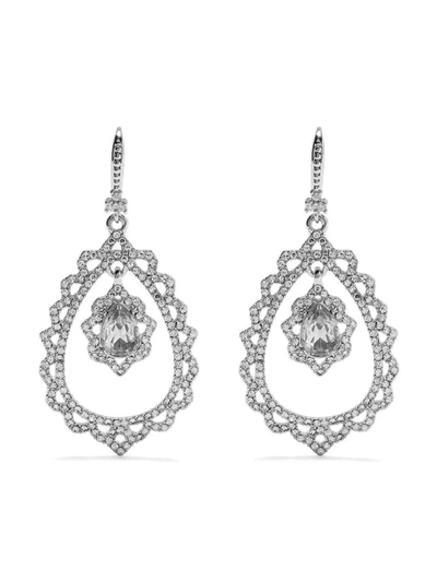 Marchesa Teardrop Chandelier Earring In Crystal