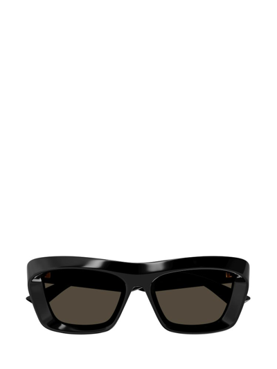 Bottega Veneta Eyewear Classic Cat Eye Sunglasses In Black