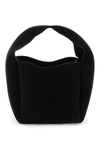 Totême Black Suede Bucket Bag