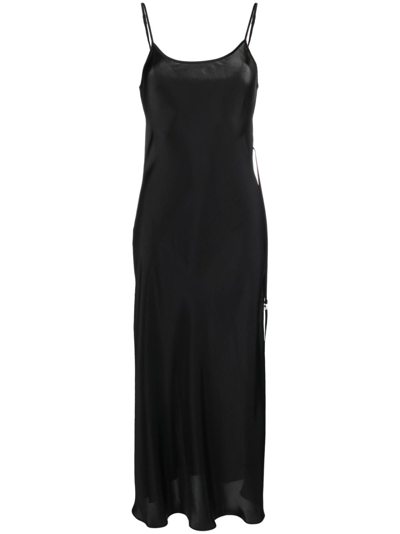Low Classic Two-way Slip Dress In Black