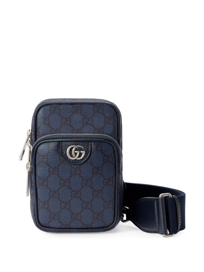 Gucci Ophidia Gg Supreme Shoulder Bag In Blue