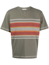 CRAIG GREEN GREEN FLATLOCK STRIPE T-SHIRT