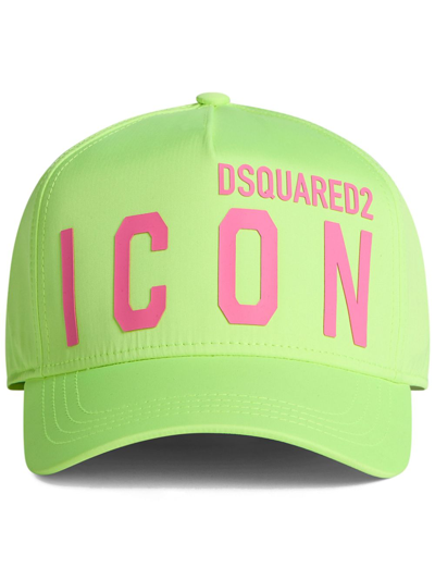 Dsquared2 Icon Logo-print Baseball Cap In Green