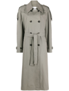 LOW CLASSIC GREY DOUBLE BREASTED TRENCH COAT