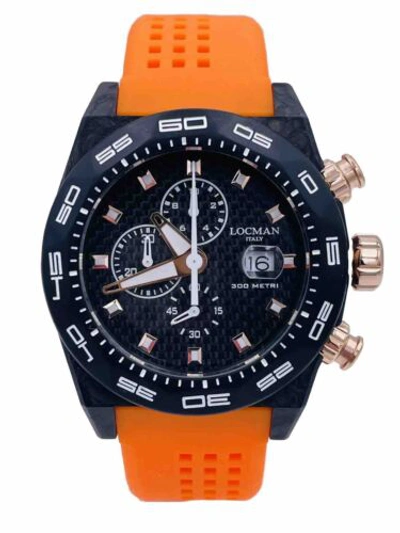 Pre-owned Locman Watch  Stealth 984 4/12ft Carbon Sub 218ploro/975 Chrono On Sale