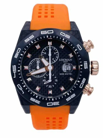 Pre-owned Locman Stealth 300m Carbon Sub 218ploro/975 Chrono Discounted