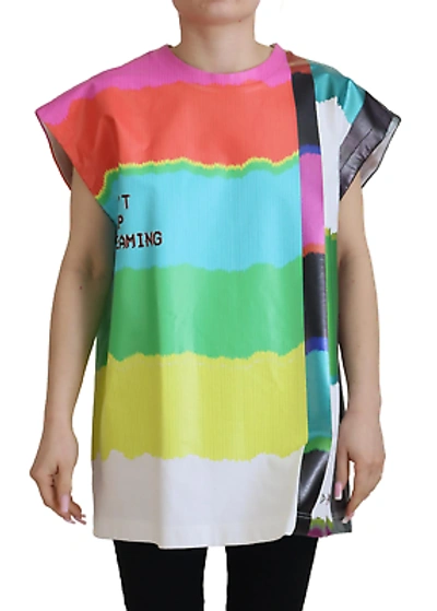 Pre-owned Dolce & Gabbana Multicolor Sleeveless Cotton Top