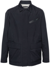 Herno Navy Blue Lightweight Jacket In Blu