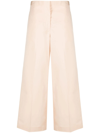 FABIANA FILIPPI PEACH PINK COTTON TROUSERS