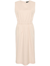 Fabiana Filippi Cool Merino Wool-blend Midi Dress In Beige