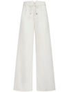 Etro Wide-leg Denim Jeans With High Waist In Bianco