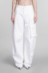 DARKPARK ROSE trousers IN WHITE COTTON