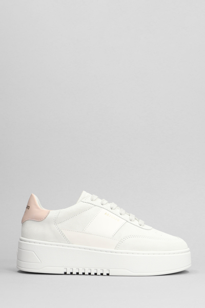 Axel Arigato Orbit Vintage Trainers In White Suede
