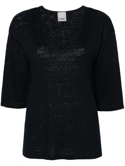 Allude Top Black In Blue