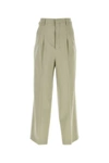 Ami Alexandre Mattiussi Wide-leg Tailored Wool Trousers In Brown