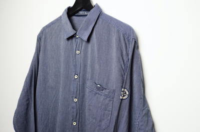 Pre-owned Stone Island X Vintage Stone Island Shirt In Blue