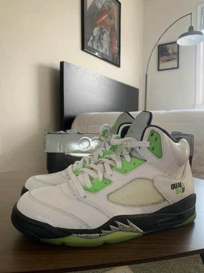 Pre-owned Jordan Nike Jordan 5 Quai 54 Shoes In White