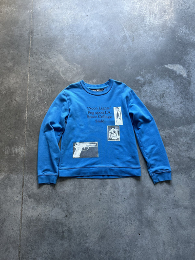 Pre-owned Archival Clothing X Raf By Raf Simons Raf Simons Xx Storm Copenhagen 20th Anniversary Sweatshirt In Blue