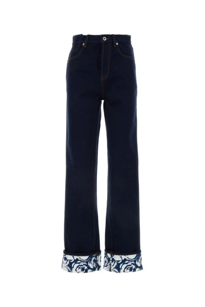Burberry Trousers In Blue