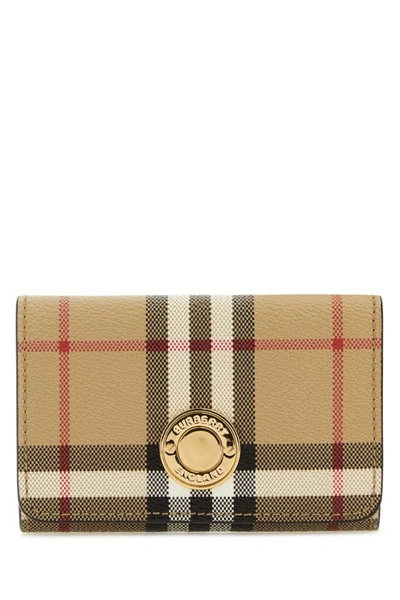 BURBERRY BURBERRY WOMAN PRINTED CANVAS WALLET