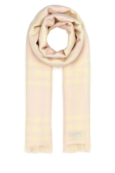 Burberry Woman Printed Wool Blend Scarf In Multicolor
