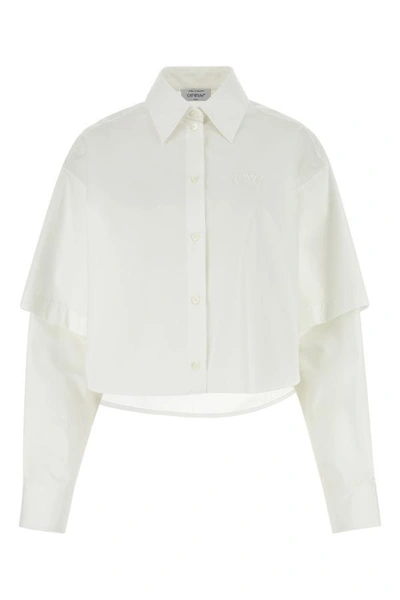 Off-white Off White Woman White Poplin Shirt