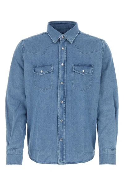 Tom Ford Denim Shirt In Blue