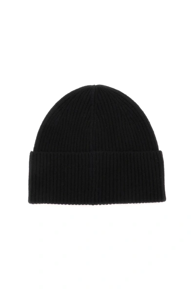 Totême Toteme Ribbed Beanie Hat Women In Black