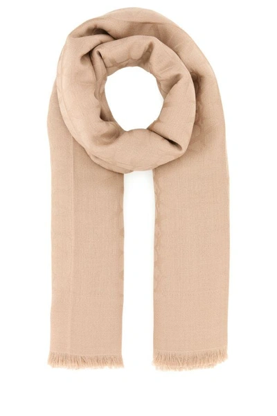 Valentino Garavani Woman Antiqued Pink Wool Blend Scarf