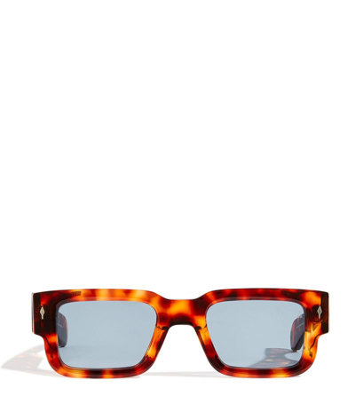 Jacques Marie Mage Tortoiseshell Ascari Sunglasses In Brown
