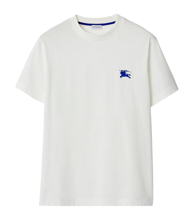 Burberry Cotton Ekd T-shirt In Salt