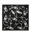 Burberry Knight Hardware-print Scarf In Black