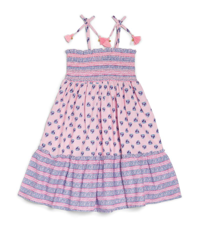 Sunuva Kids' Girls Pink & Blue Cotton Dress