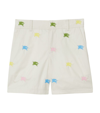 BURBERRY KIDS EMBROIDERED EKD SHORTS (3-14 YEARS)