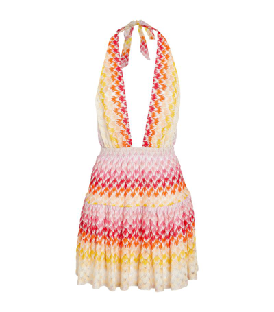 Missoni Halterneck Short Cover-up In Multi