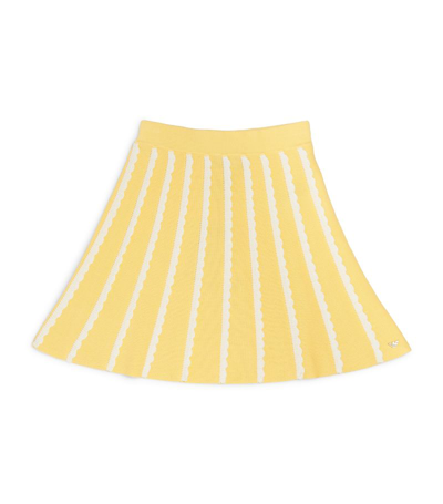 Emporio Armani Kids' Knitted A-line Skirt (4-14 Years) In Yellow