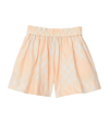 BURBERRY KIDS CHECK COTTON SHORTS (3-14 YEARS)