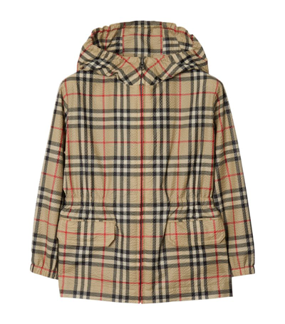 Burberry Kids Vintage Check Jacket (3-14 Years) In Neutrals