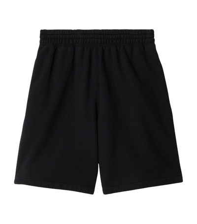 Burberry Cotton Ekd-detail Shorts In Black