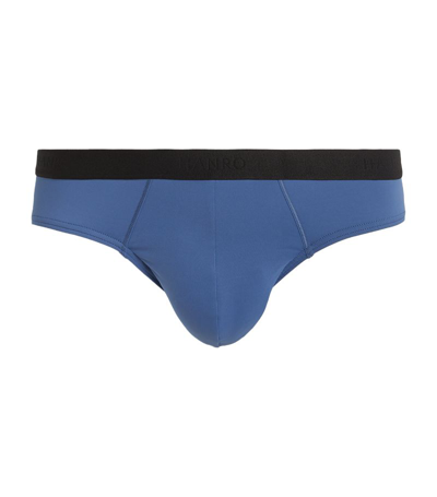 Hanro Micro Touch Briefs In Navy