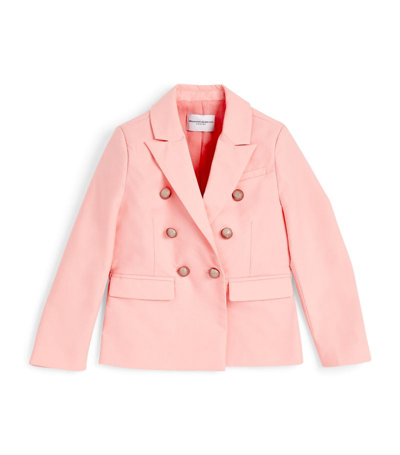 Ermanno Scervino Junior Kids' Double-breasted Blazer (4-14 Years) In Pink