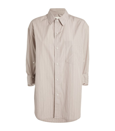 Citizens Of Humanity Cotton Striped Kayla Shirt In Grey