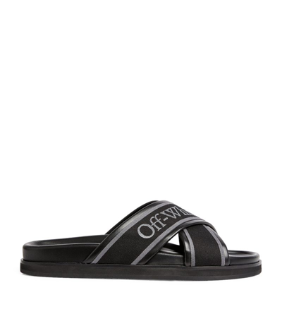 Off-white Crossover Cloud Slides In Black