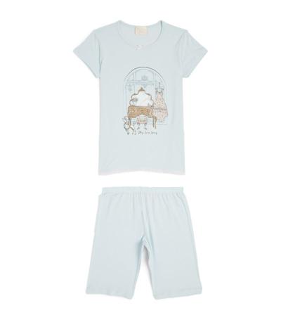 Story Loris Kids' Short-sleeve Pyjama Set (4-14 Years) In Blue